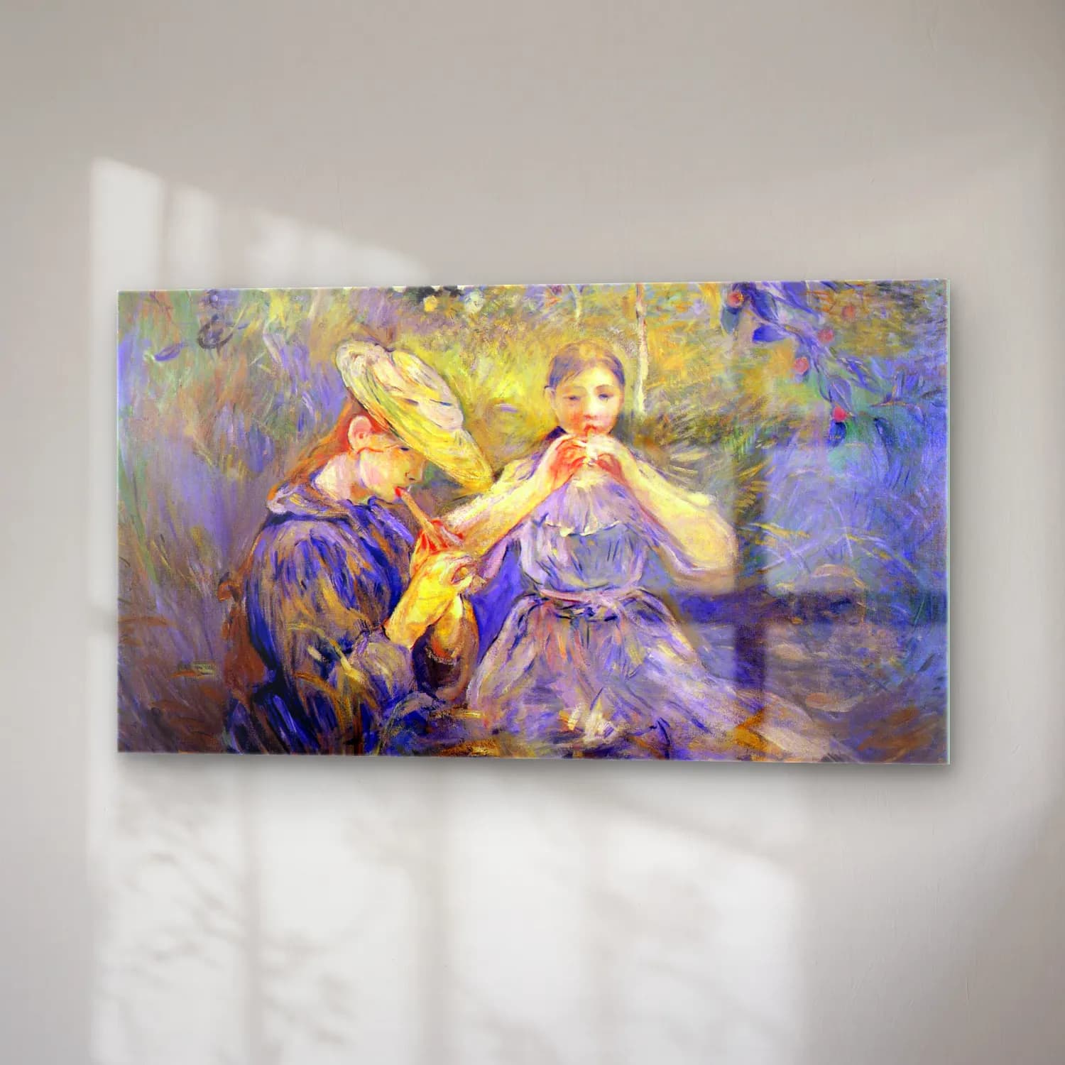 Berthe Morisot – Little Flute players cam tablo — sağ açıdan görünüm