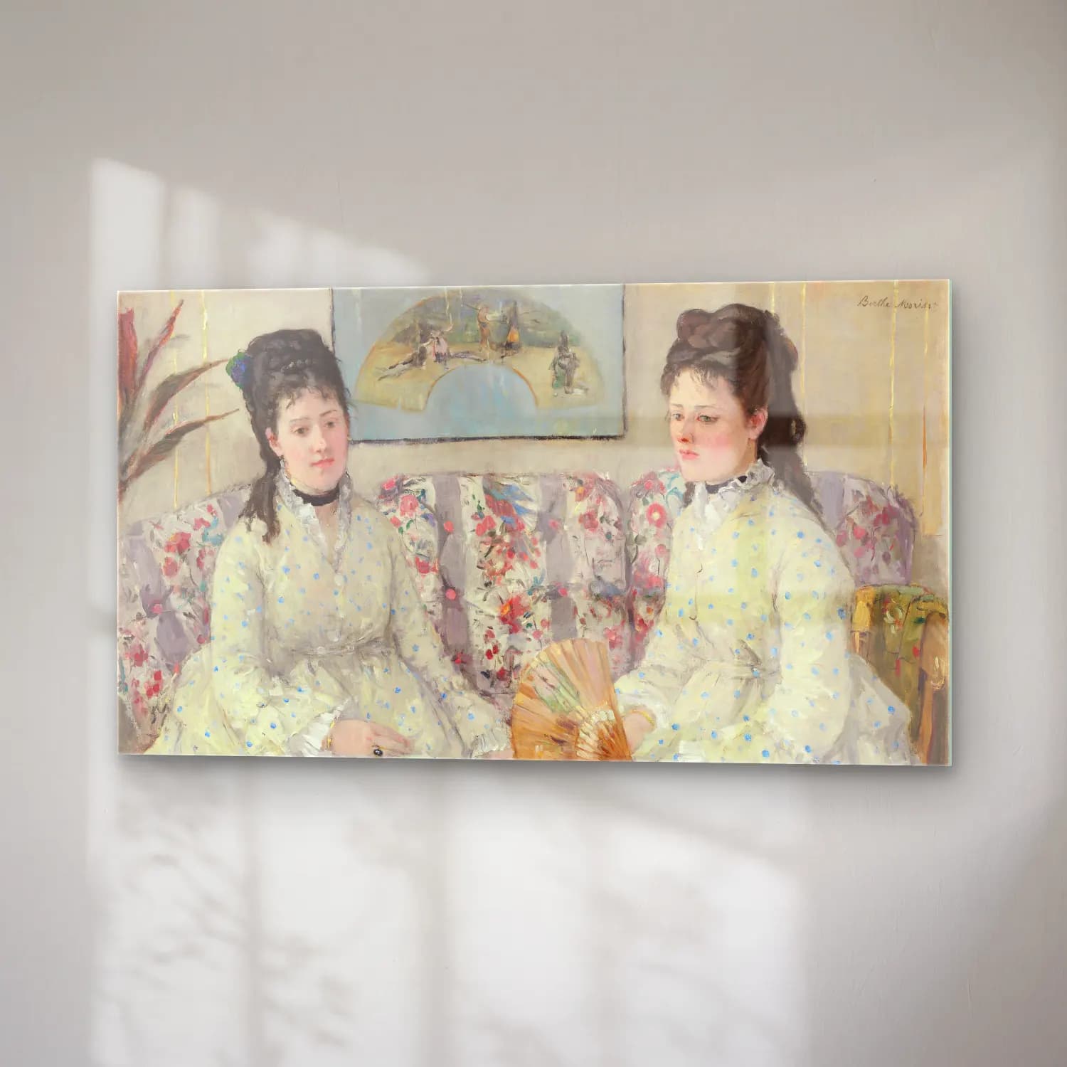 Berthe Morisot – The Sisters cam tablo — sağ açıdan görünüm