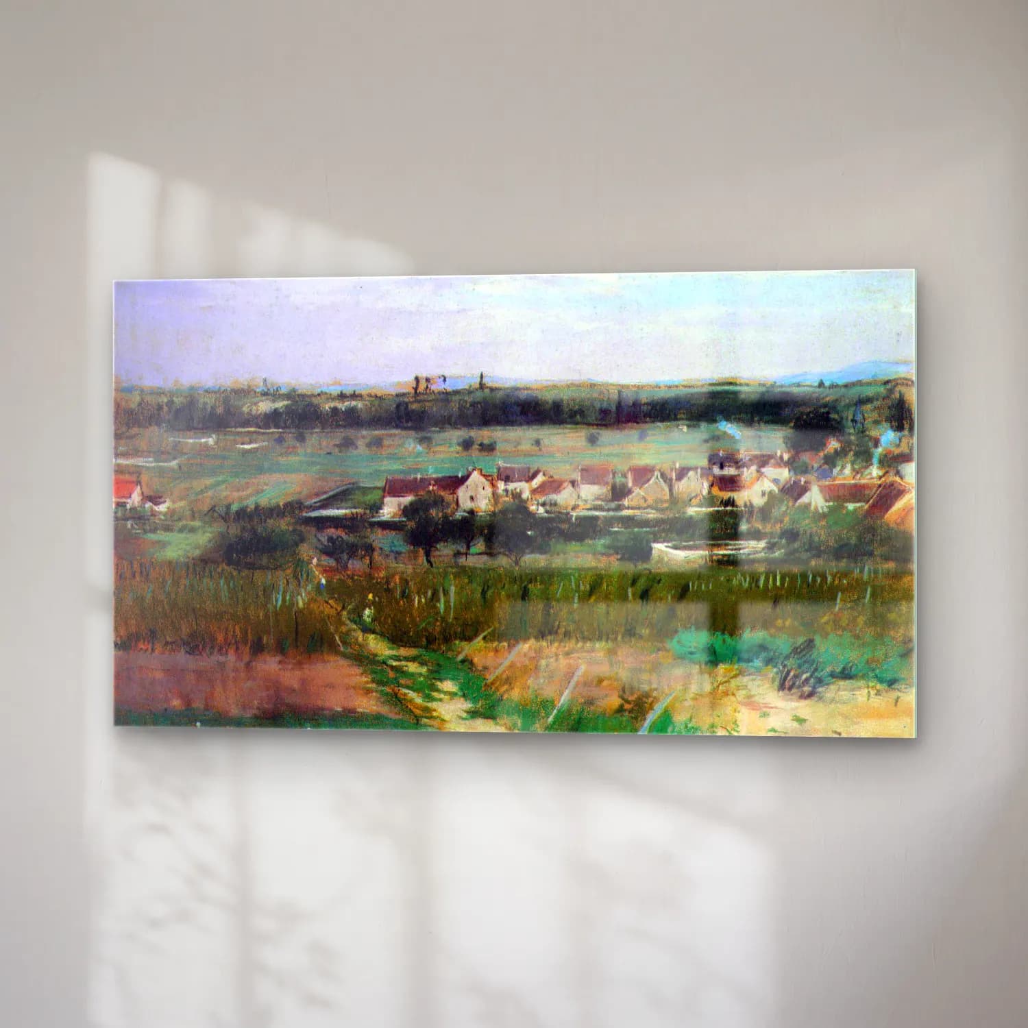 Berthe Morisot – The village at Maurecourt cam tablo — sağ açıdan görünüm