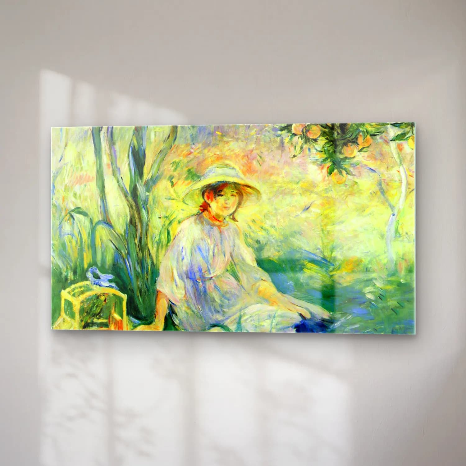 Berthe Morisot – Under the Orangetree cam tablo — sağ açıdan görünüm