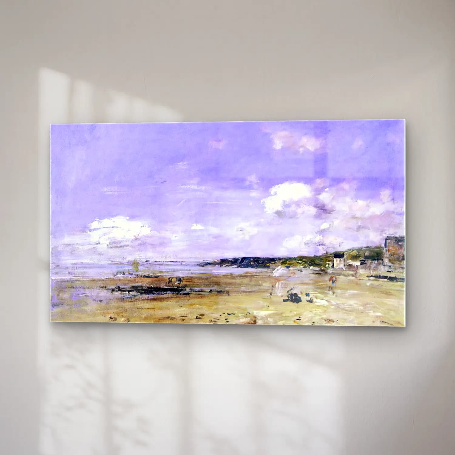 Eugène Boudin – Summer at Trouville cam tablo — sağ açıdan görünüm