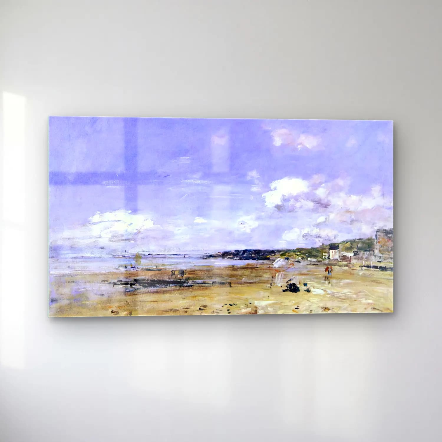 Eugène Boudin – Summer at Trouville cam tablo — sol açıdan görünüm