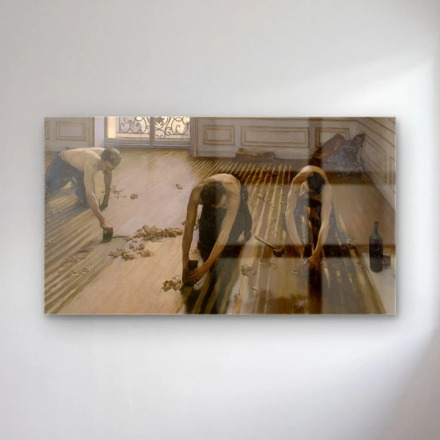 Gustave Caillebotte – Floor Scrapers cam tablo — Gustave Caillebotte – Floor Scrapers — yağlı boya dansçılar