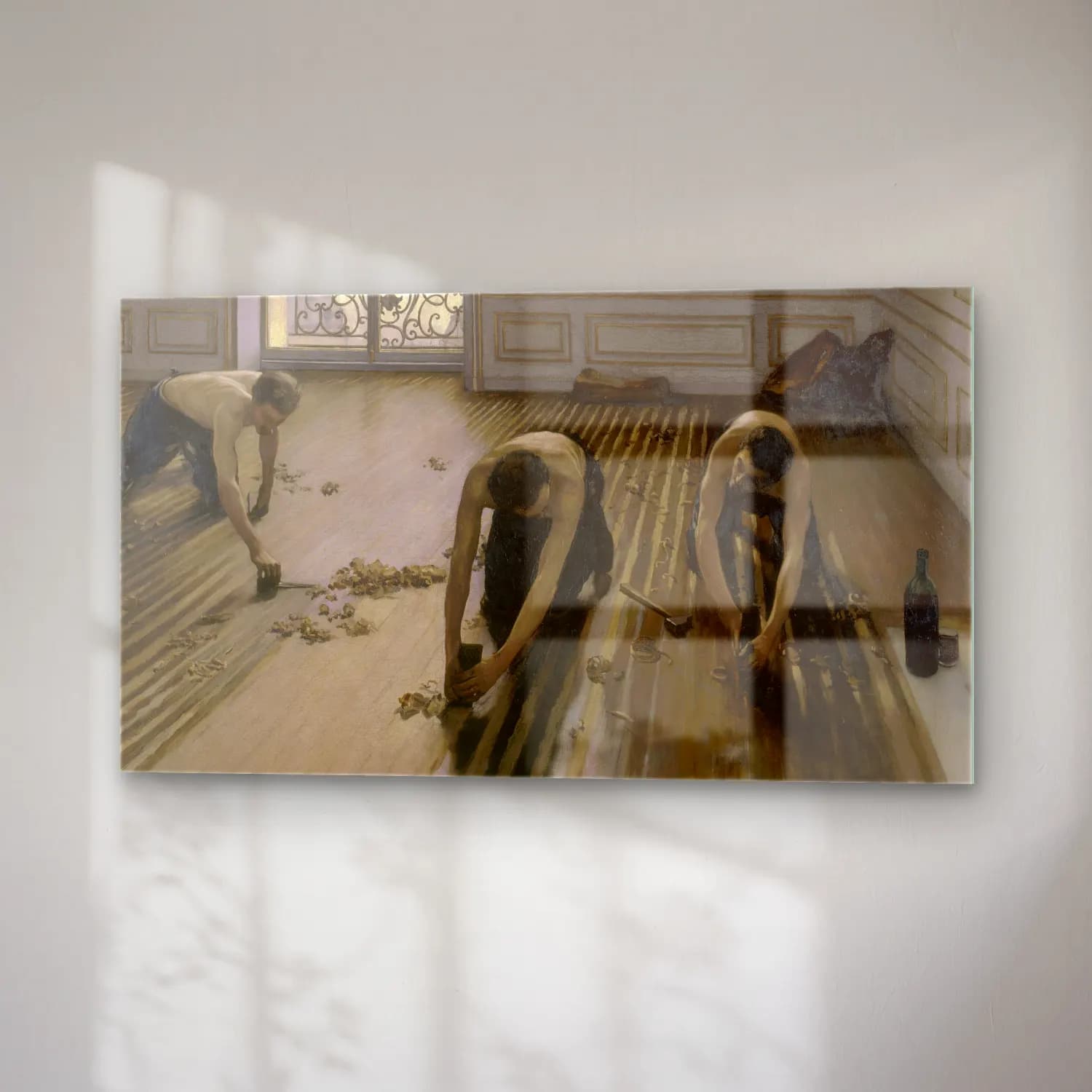 Gustave Caillebotte – Floor Scrapers cam tablo — sağ açıdan görünüm