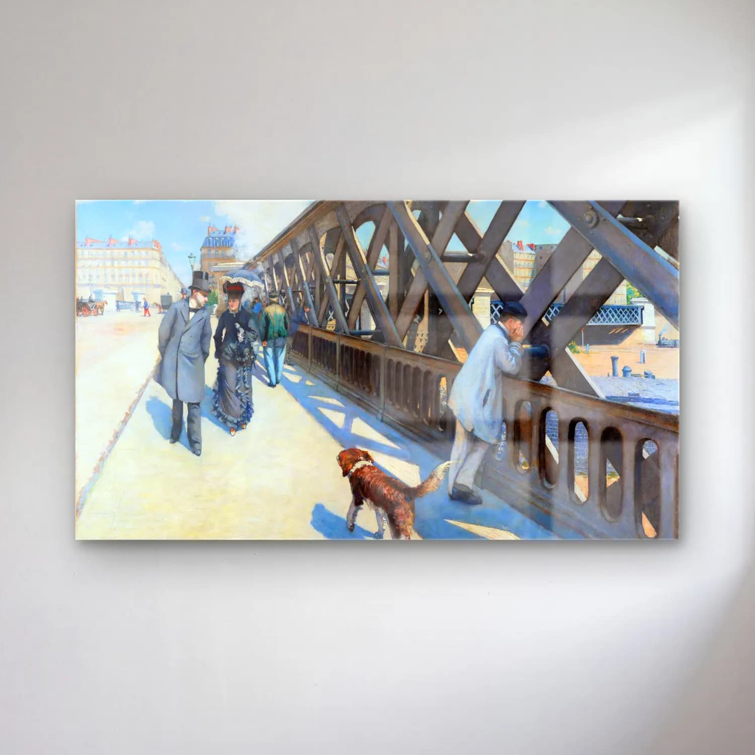 Gustave Caillebotte – Le Pont de l Europe cam tablo — Gustave Caillebotte – Le Pont de l Europe — empresyonist köprü