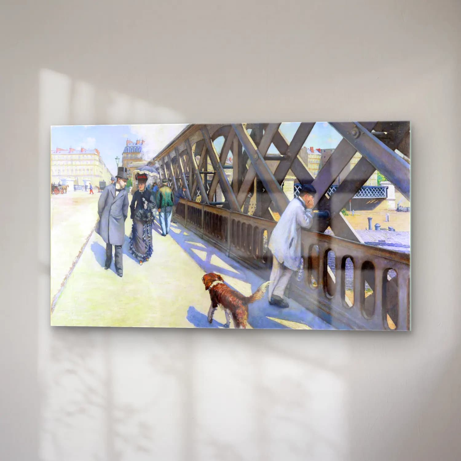 Gustave Caillebotte – Le Pont de l Europe cam tablo — sağ açıdan görünüm