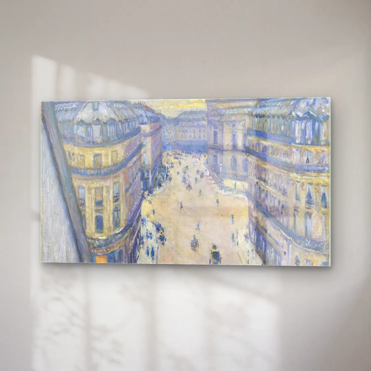 Gustave Caillebotte – Rue Halevy, Balcony View cam tablo — sağ açıdan görünüm