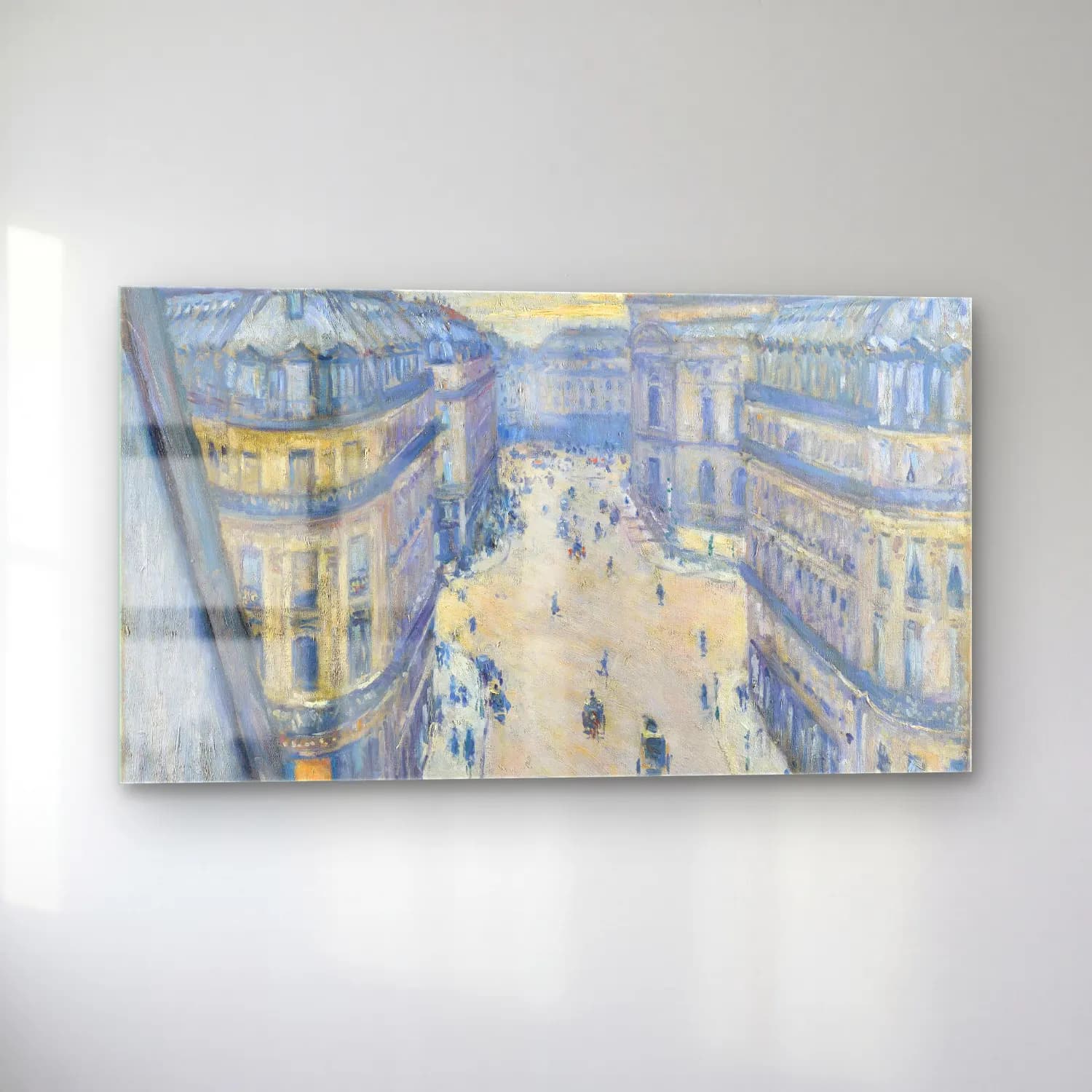 Gustave Caillebotte – Rue Halevy, Balcony View cam tablo — sol açıdan görünüm