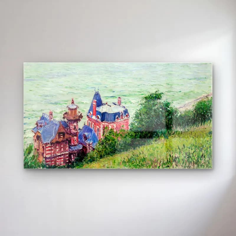 Gustave Caillebotte – Villas at Trouville cam tablo — Gustave Caillebotte – Villas at Trouville — empresyonist şato