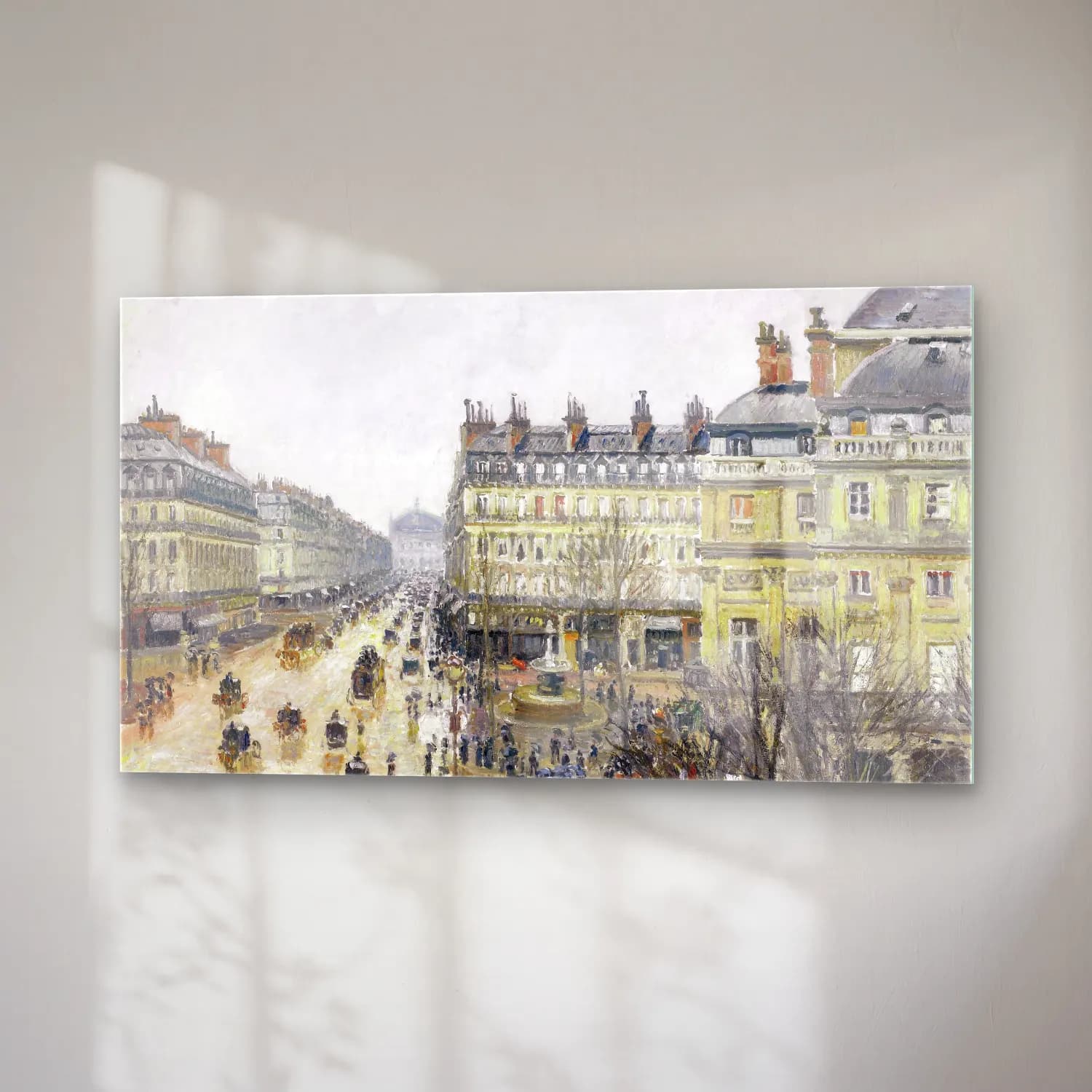 Camille Pissarro – French Theater Square, Paris cam tablo — sağ açıdan görünüm