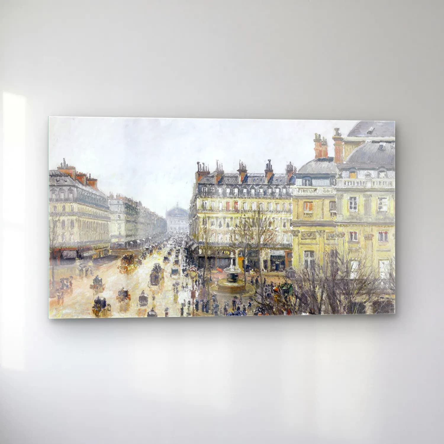 Camille Pissarro – French Theater Square, Paris cam tablo — sol açıdan görünüm