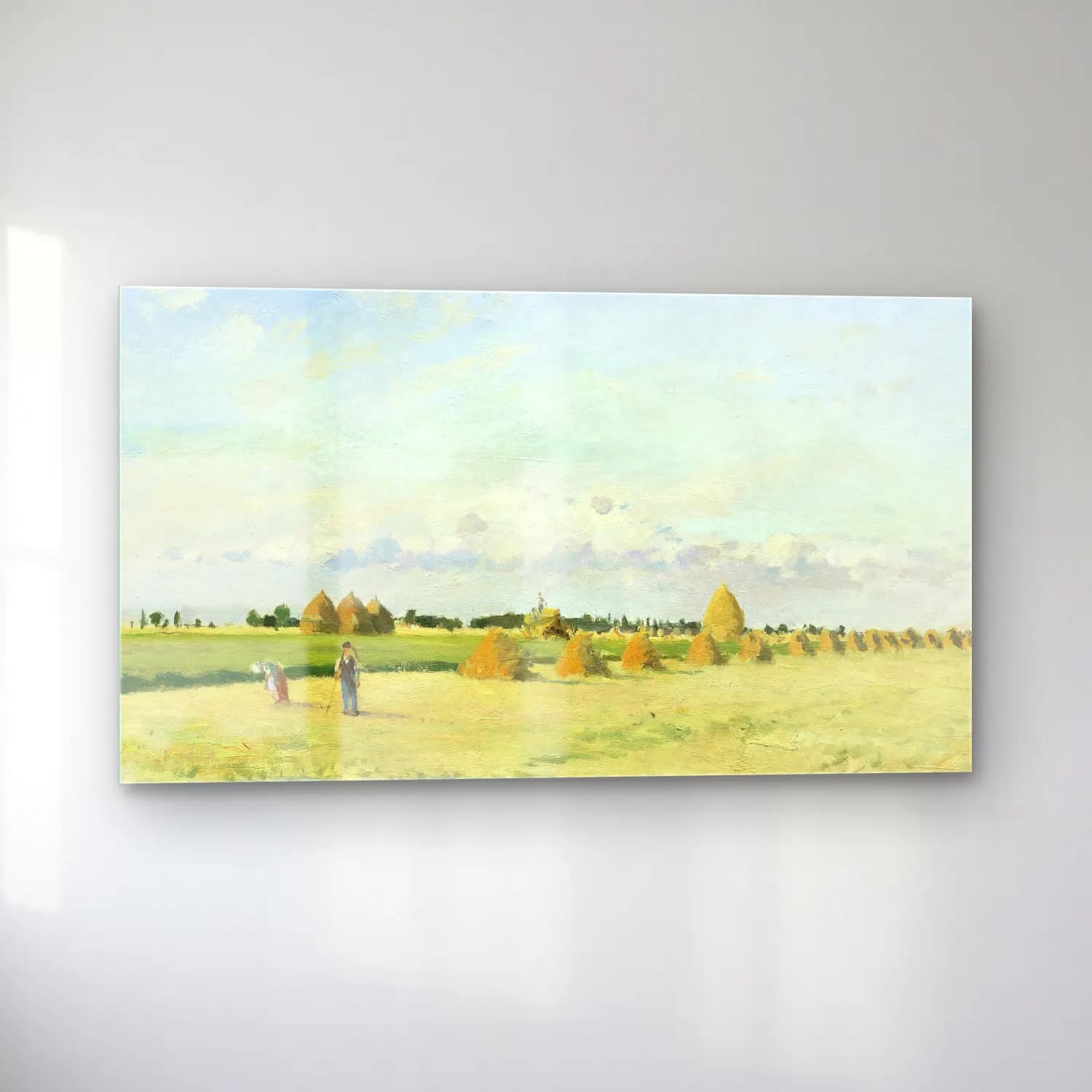 Camille Pissarro – Landscape, Ile-de-France cam tablo — sol açıdan görünüm
