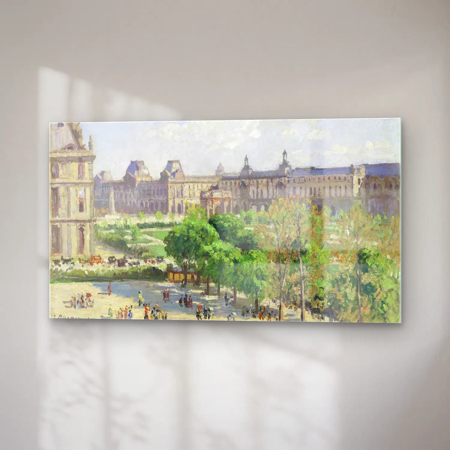 Camille Pissarro – Place du Carrousel, Paris cam tablo — sağ açıdan görünüm