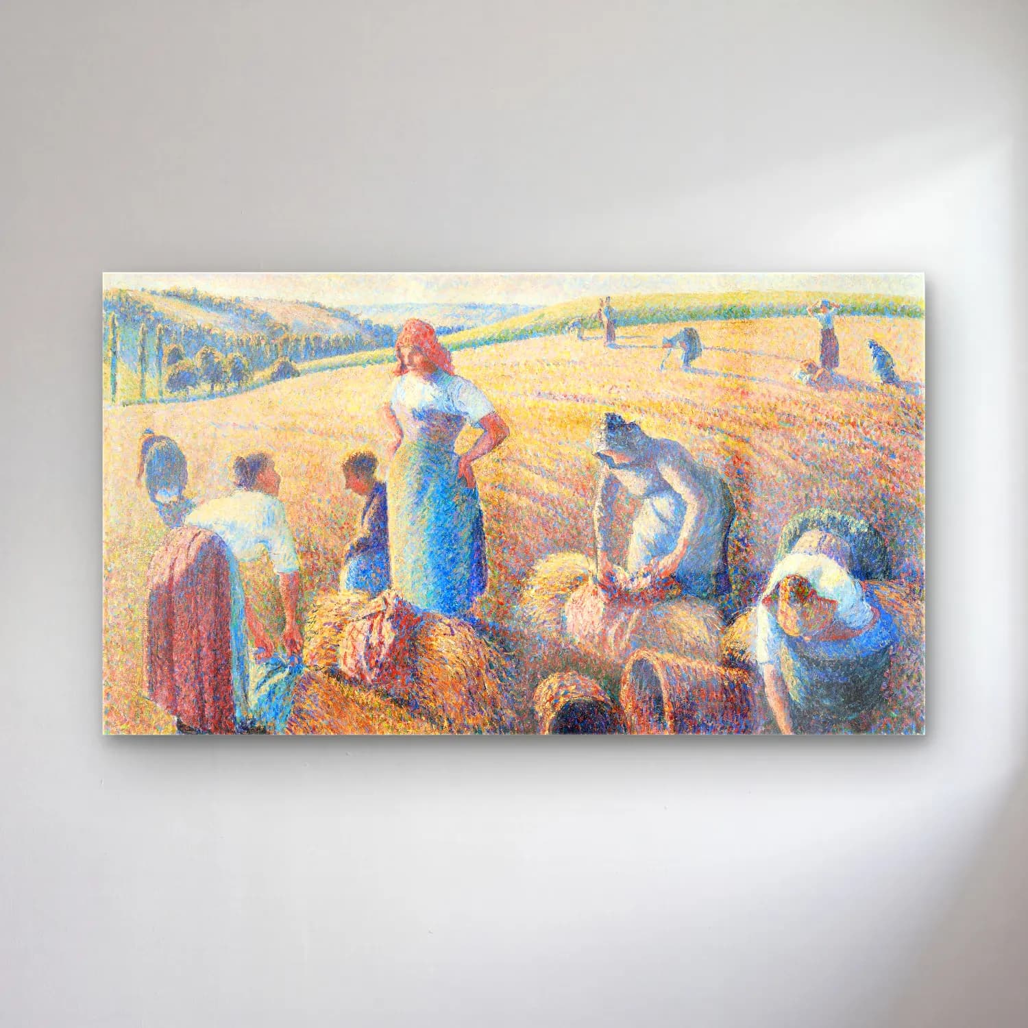 Camille Pissarro – The gleaners cam tablo — Camille Pissarro – The gleaners — empresyonist buğday tarlası