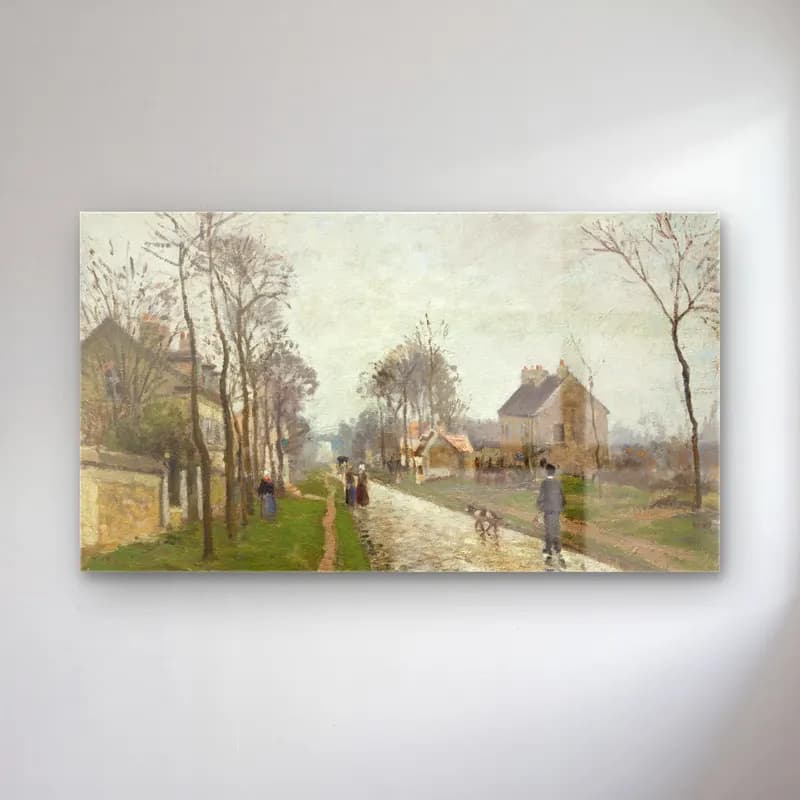 Camille Pissarro – image-from-rawpixel-id-3499882-jpeg cam tablo — Camille Pissarro – image-from-rawpixel-id-3499882-jpeg — empresyonist köy sokağı