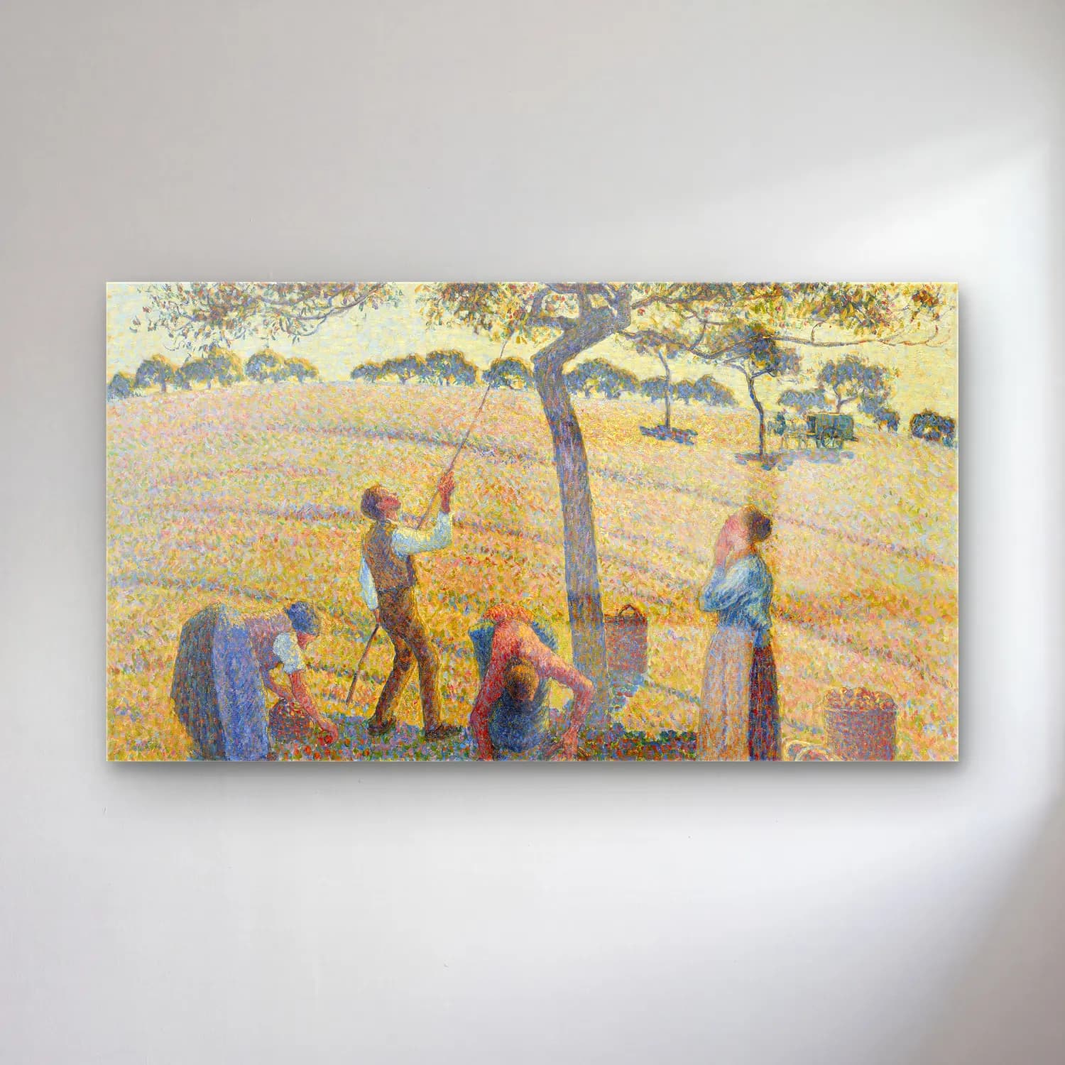 Camille Pissarro – Apple Harvest cam tablo — Camille Pissarro – Apple Harvest — empresyonist golf