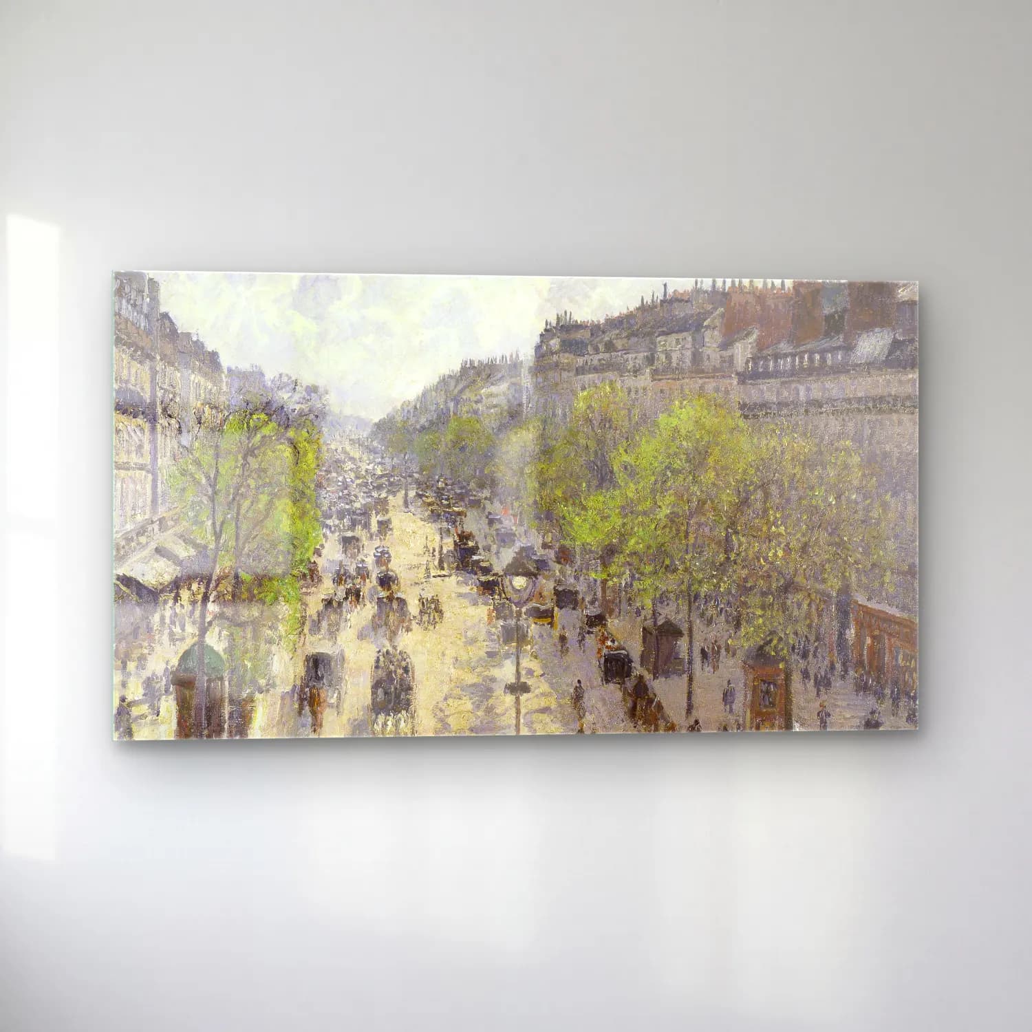 Camille Pissarro – Boulevard Montmartre Spring cam tablo — sol açıdan görünüm