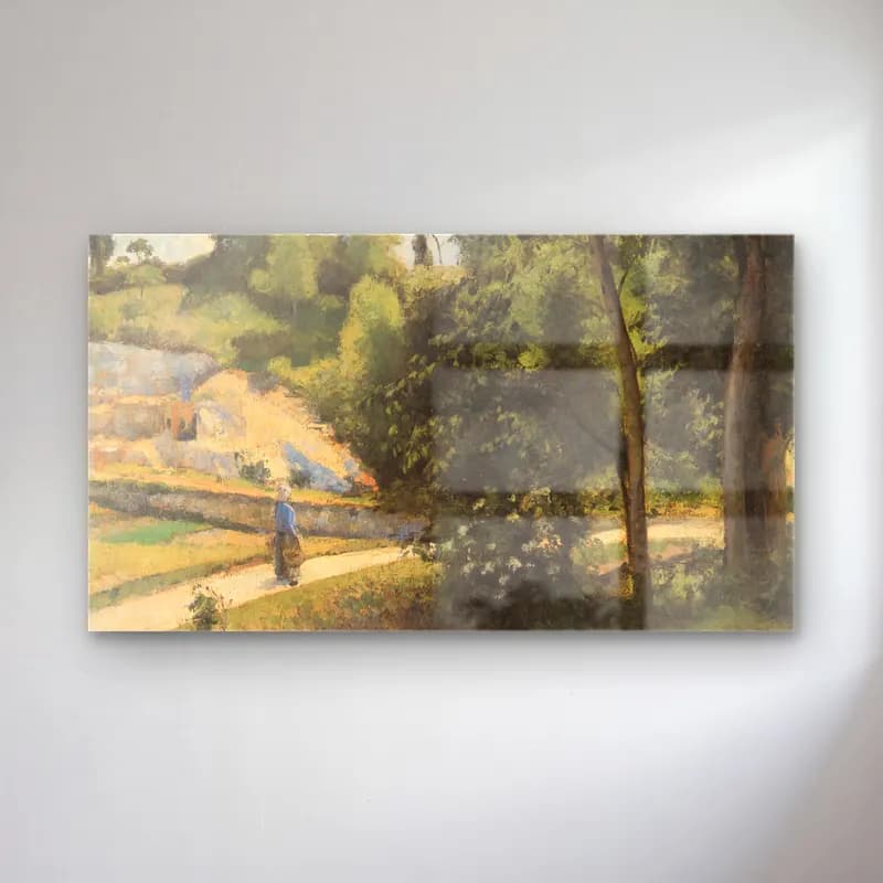 Camille Pissarro – La Carrière Pontoise cam tablo — Camille Pissarro – La Carrière Pontoise — empresyonist bisiklet