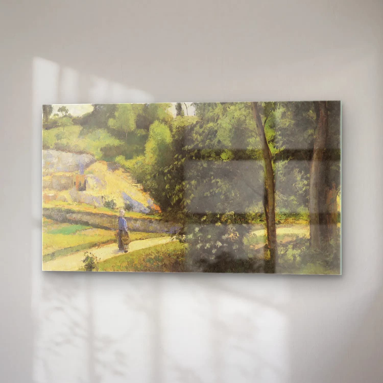 Camille Pissarro – La Carrière Pontoise cam tablo — sağ açıdan görünüm