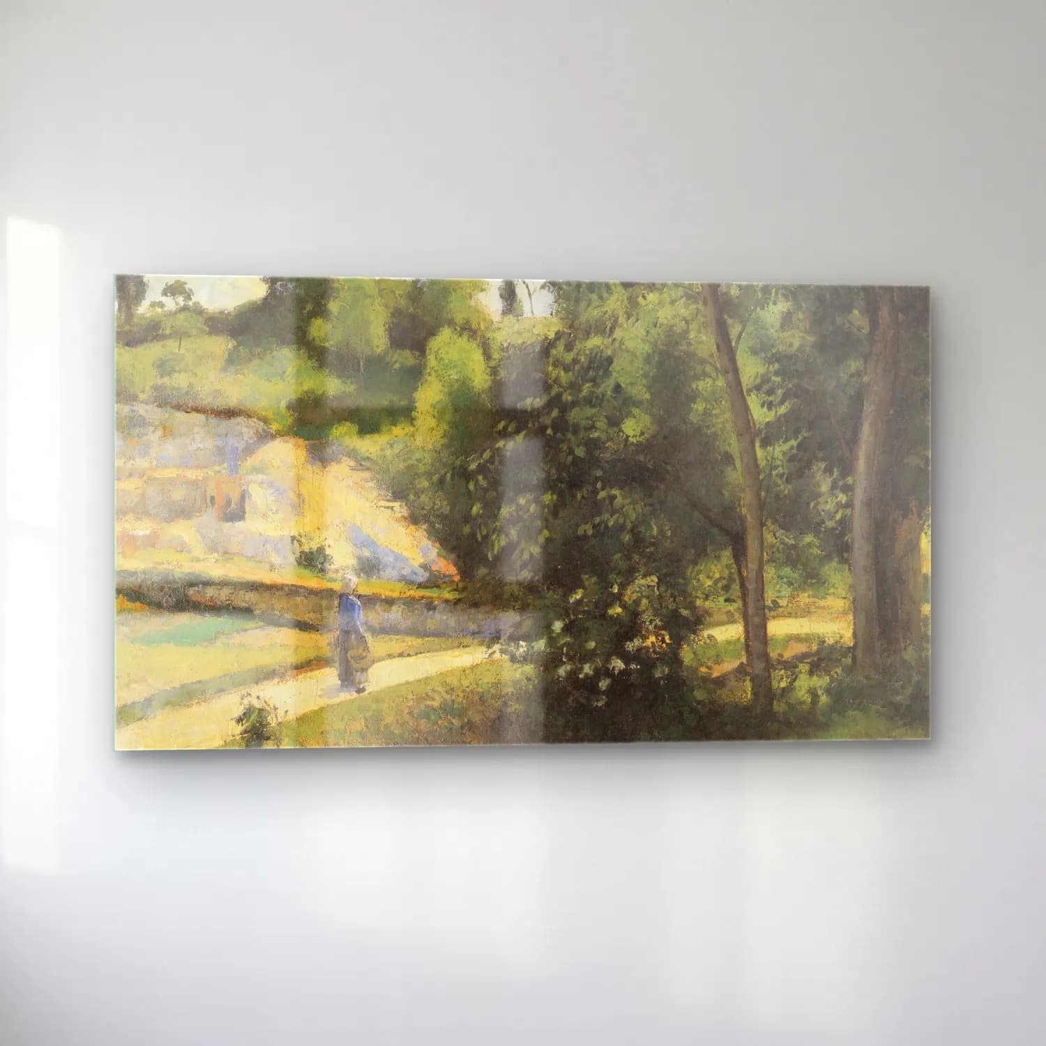Camille Pissarro – La Carrière Pontoise cam tablo — sol açıdan görünüm