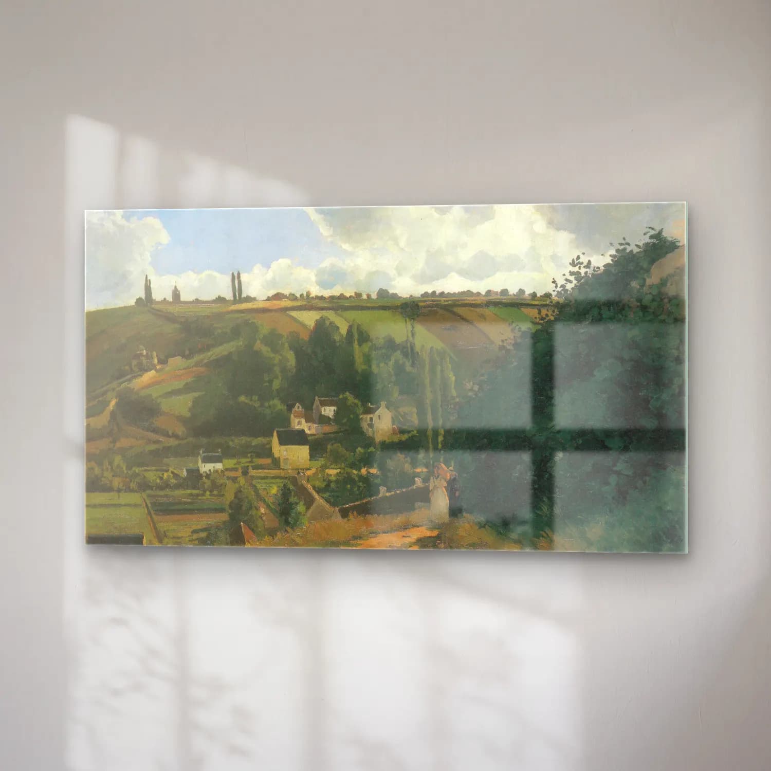 Camille Pissarro – La Côte du Jallais Pontoise cam tablo — sağ açıdan görünüm