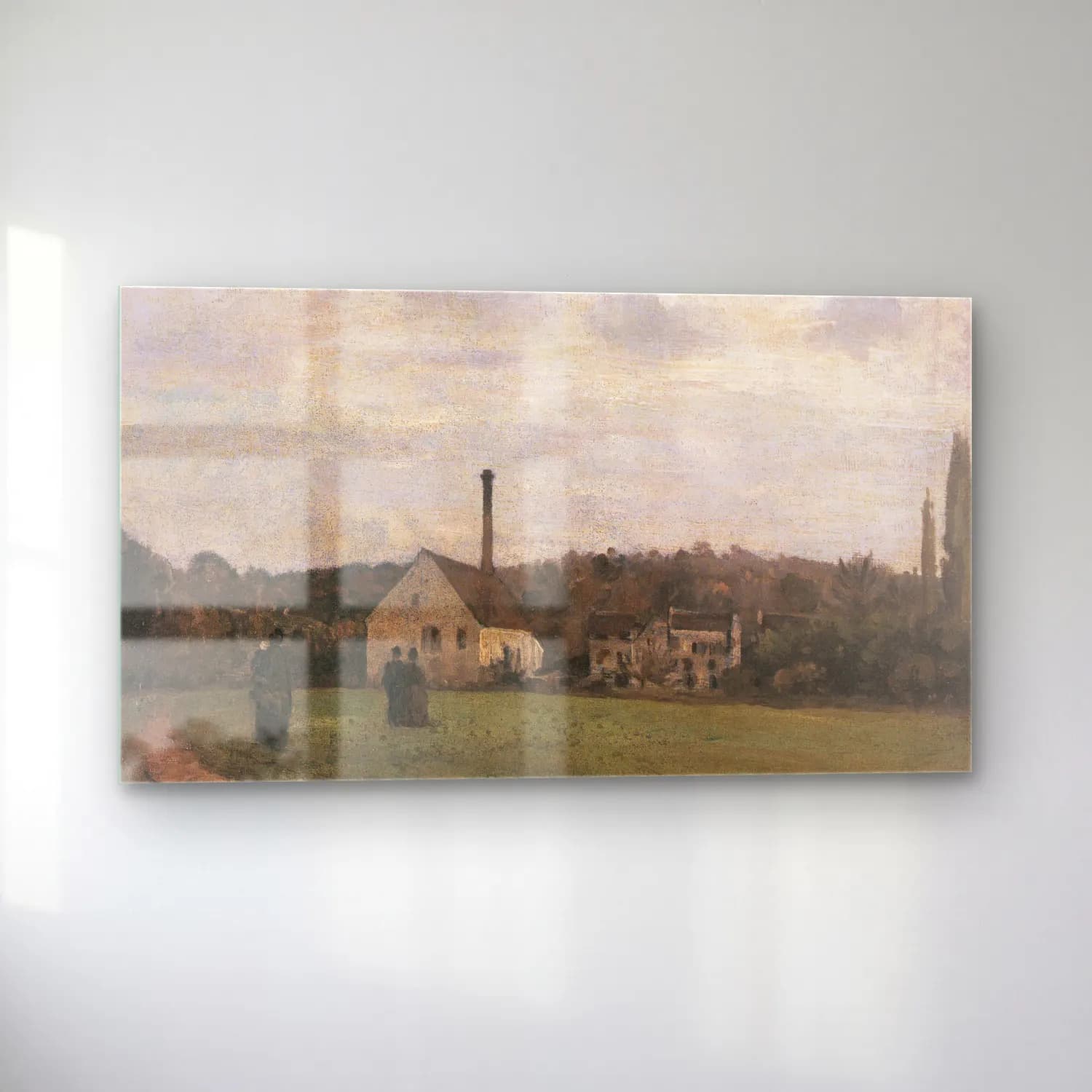 Camille Pissarro – La Petite Fabrique cam tablo — sol açıdan görünüm