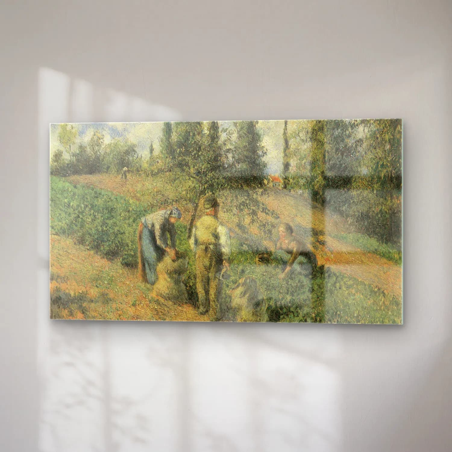 Camille Pissarro – Récolte des pommes Pontoise cam tablo — sağ açıdan görünüm