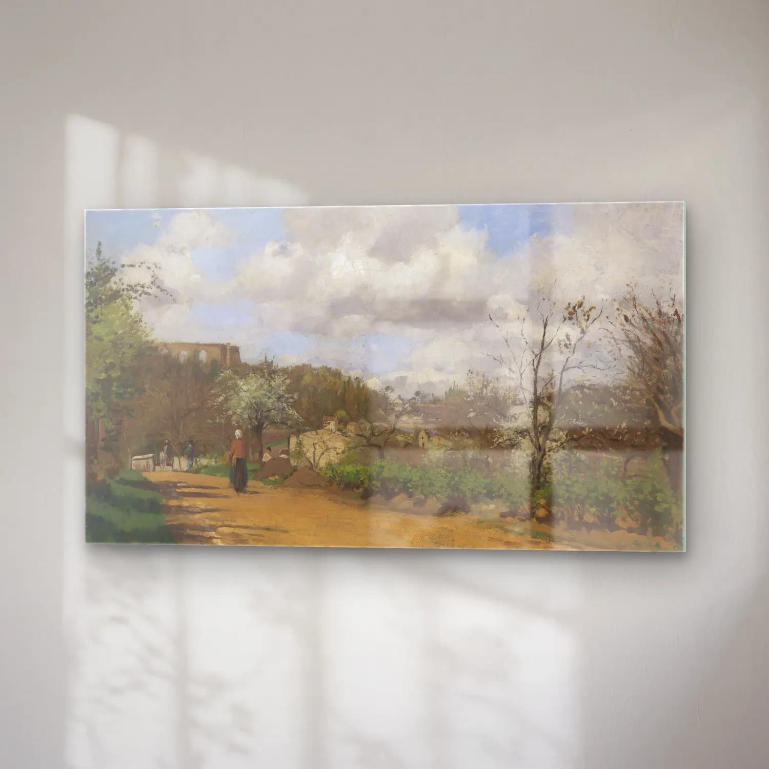 Camille Pissarro – View from Louveciennes cam tablo — sağ açıdan görünüm