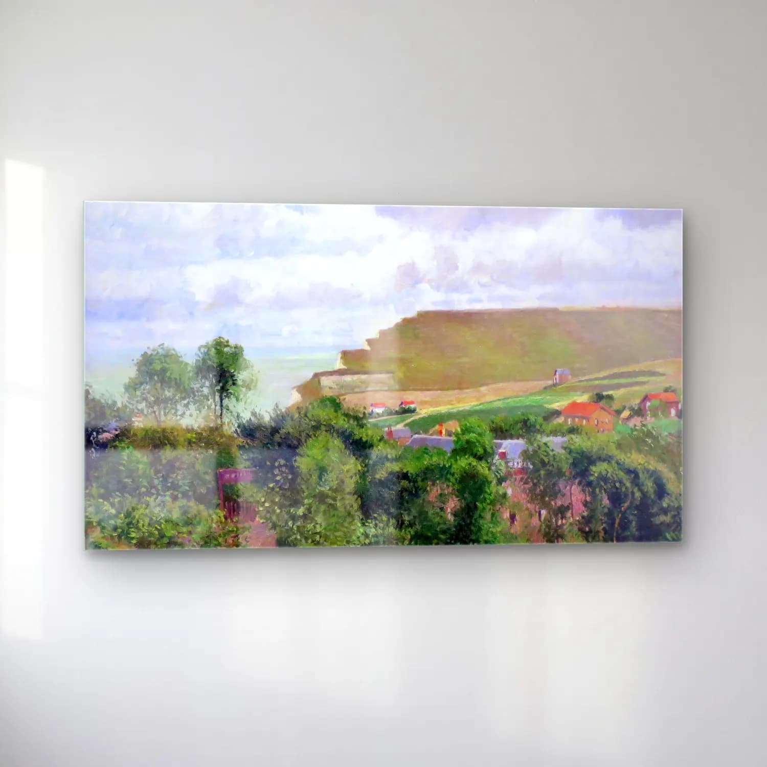 Camille Pissarro – Vue de Berneval cam tablo — sol açıdan görünüm