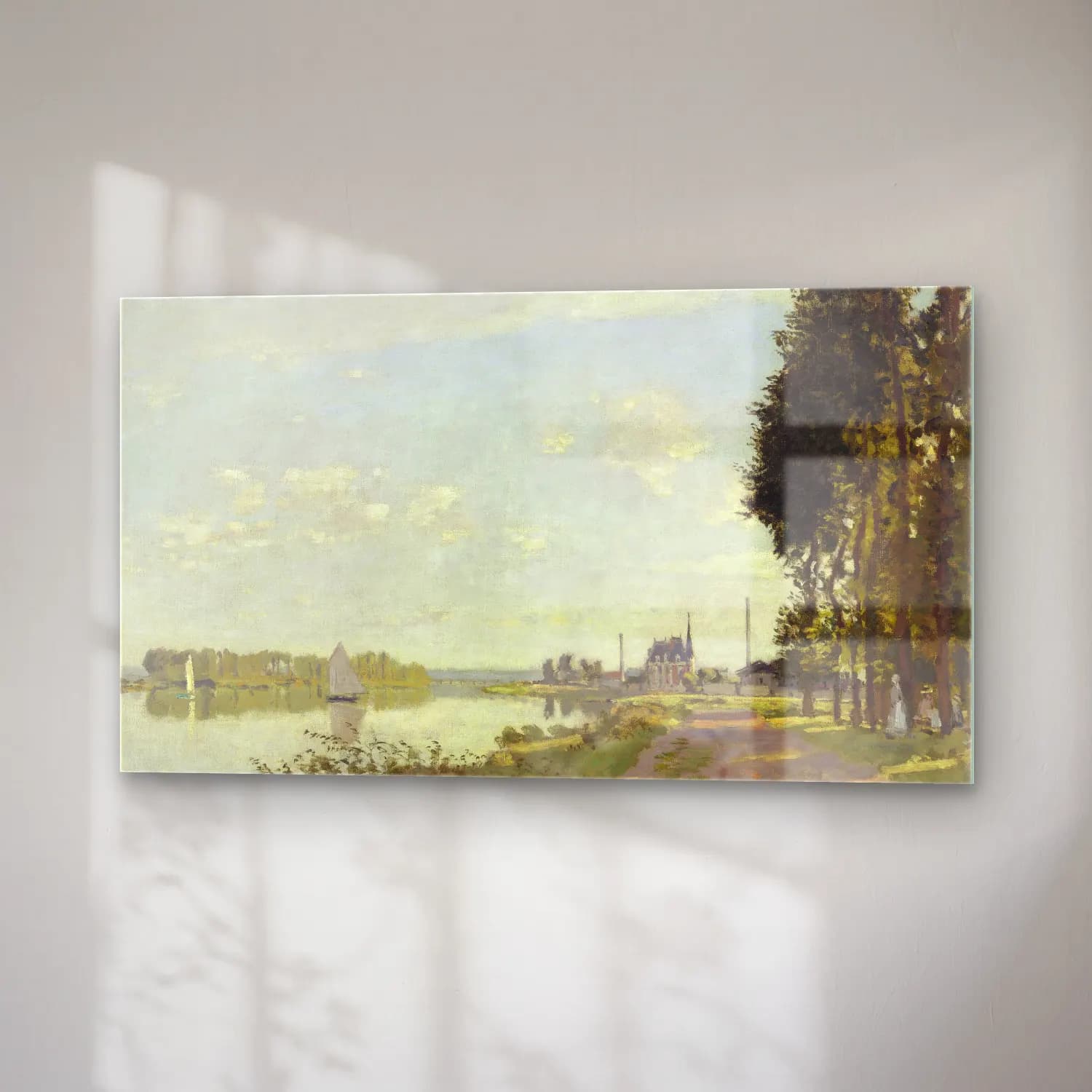 Claude Monet – Argenteuil No. 4 cam tablo — sağ açıdan görünüm