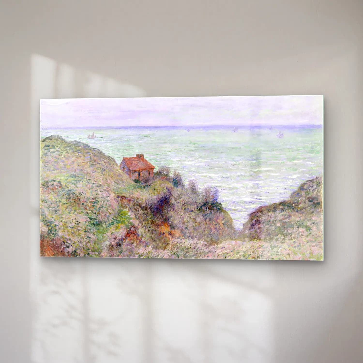Claude Monet – Cabin of the Customs Watch cam tablo — sağ açıdan görünüm