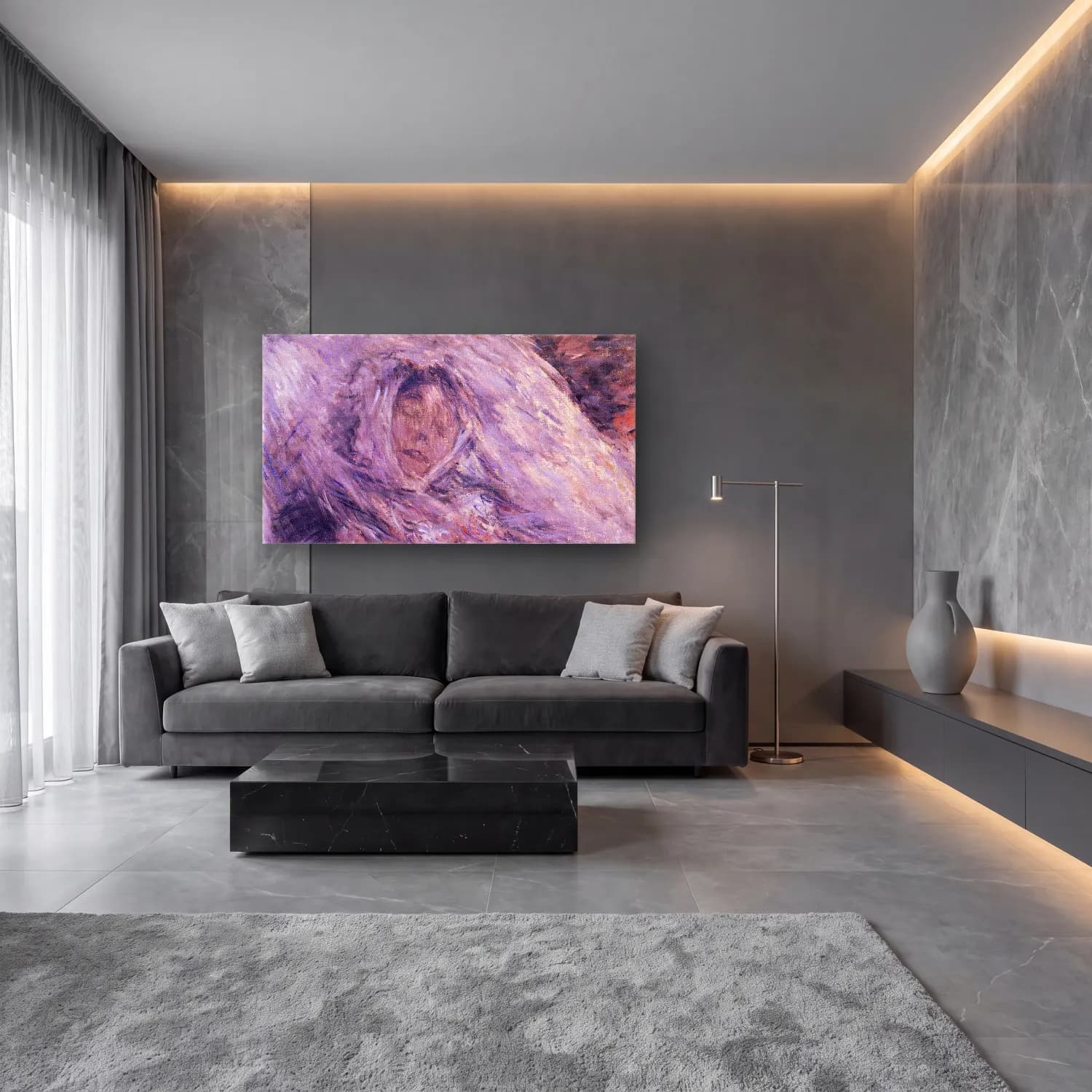 Claude Monet – Camille Monet on her deathbed cam tablo — lüks salon duvarında