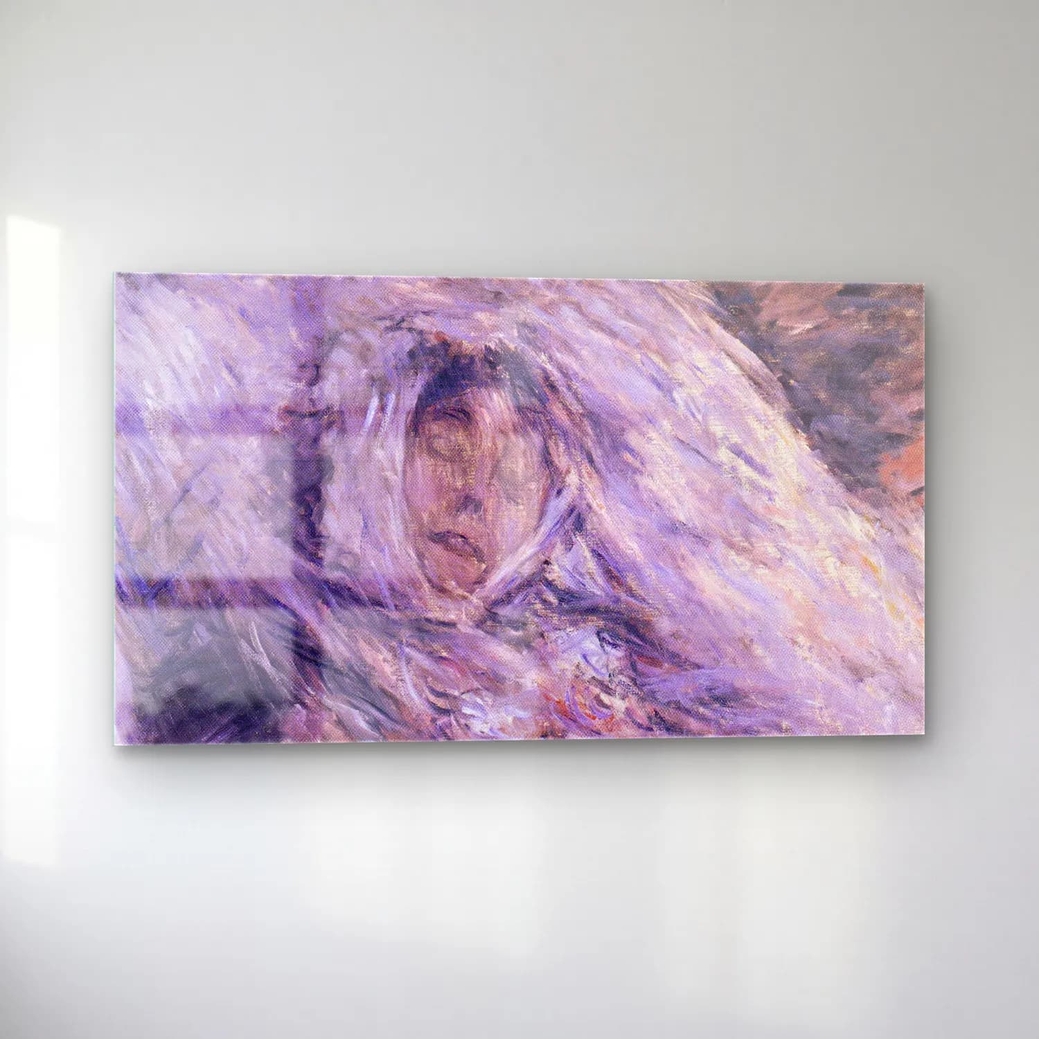 Claude Monet – Camille Monet on her deathbed cam tablo — sol açıdan görünüm