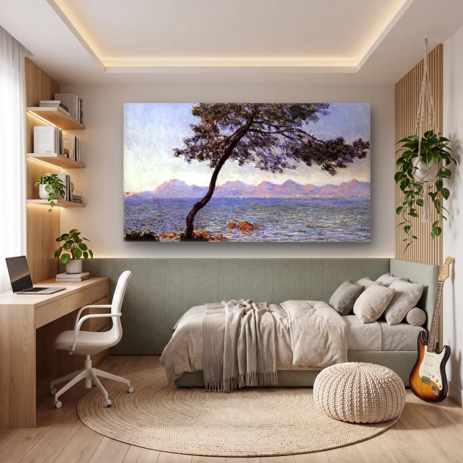 Claude Monet – Cap d Antibes cam tablo — genç odasında