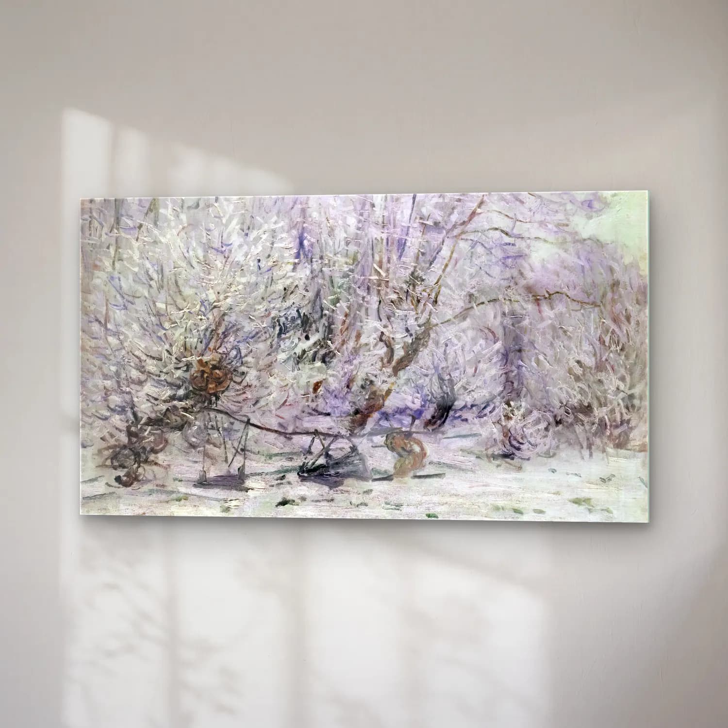 Claude Monet – Frost cam tablo — sağ açıdan görünüm