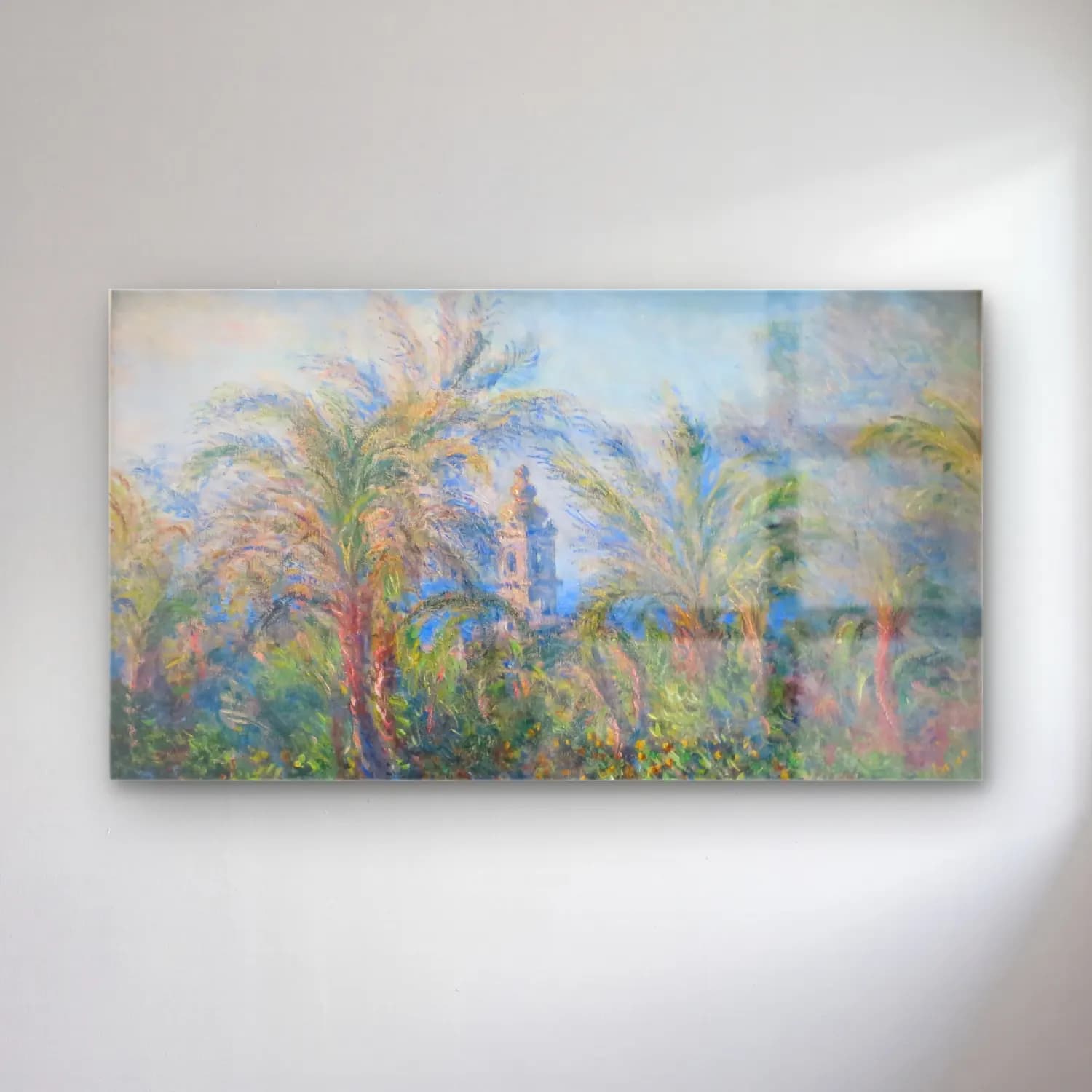 Claude Monet – Garden at Bordighera cam tablo — Claude Monet – Garden at Bordighera — empresyonist katedral
