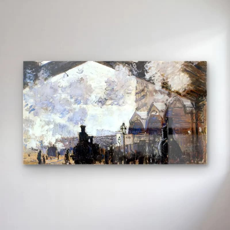 Claude Monet – Gare Saint-Lazare cam tablo — Claude Monet – Gare Saint-Lazare — empresyonist tren