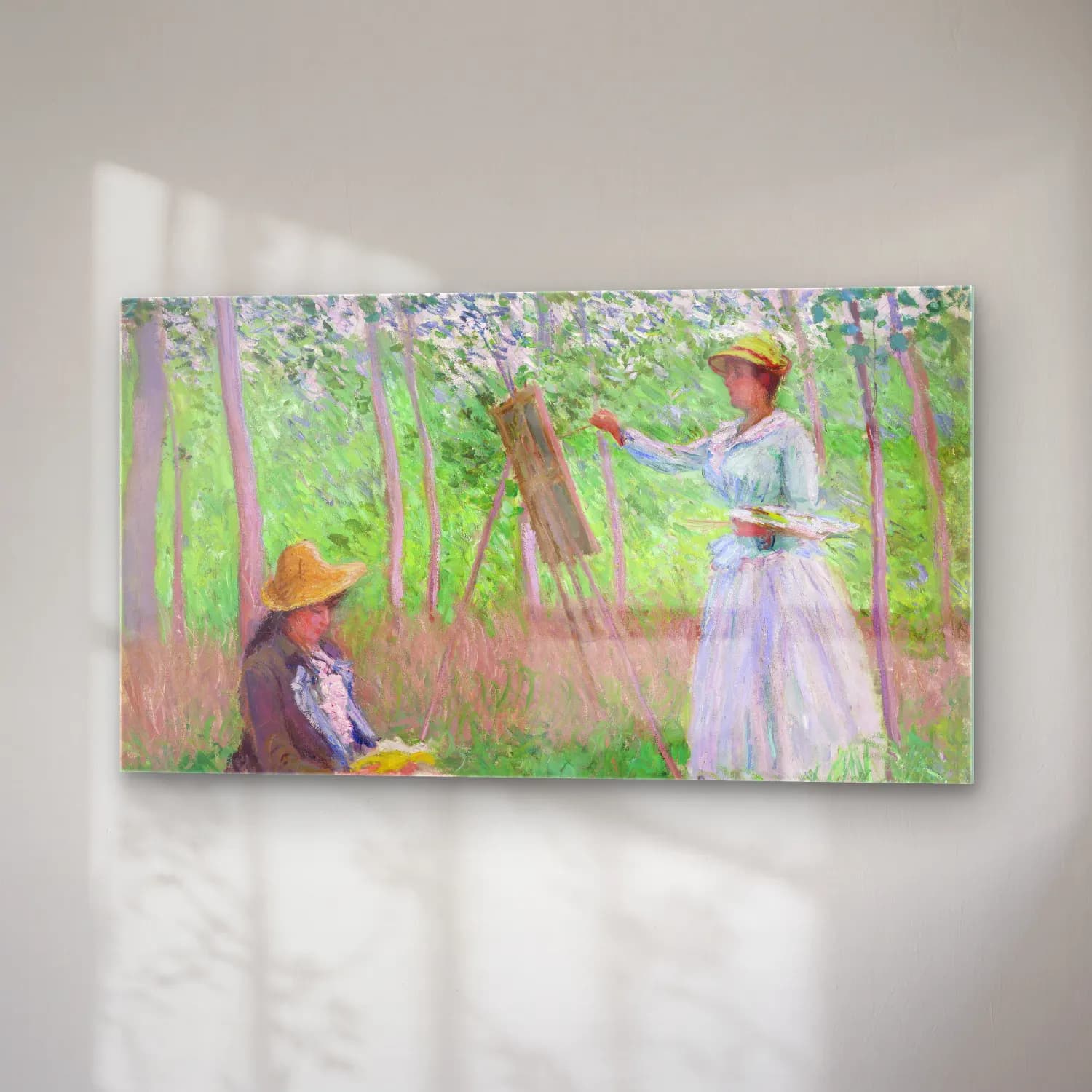 Claude Monet – In the Woods at Giverny cam tablo — sağ açıdan görünüm