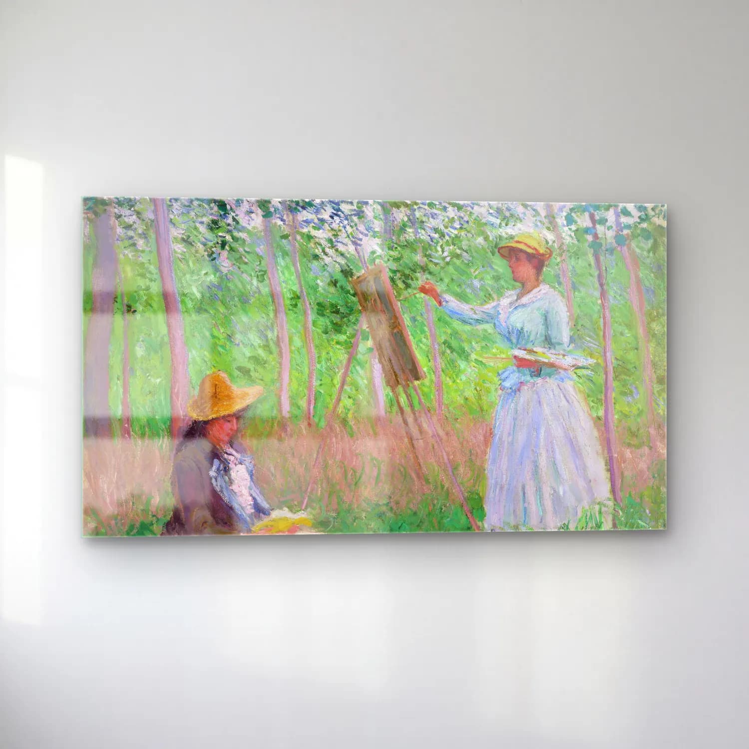 Claude Monet – In the Woods at Giverny cam tablo — sol açıdan görünüm