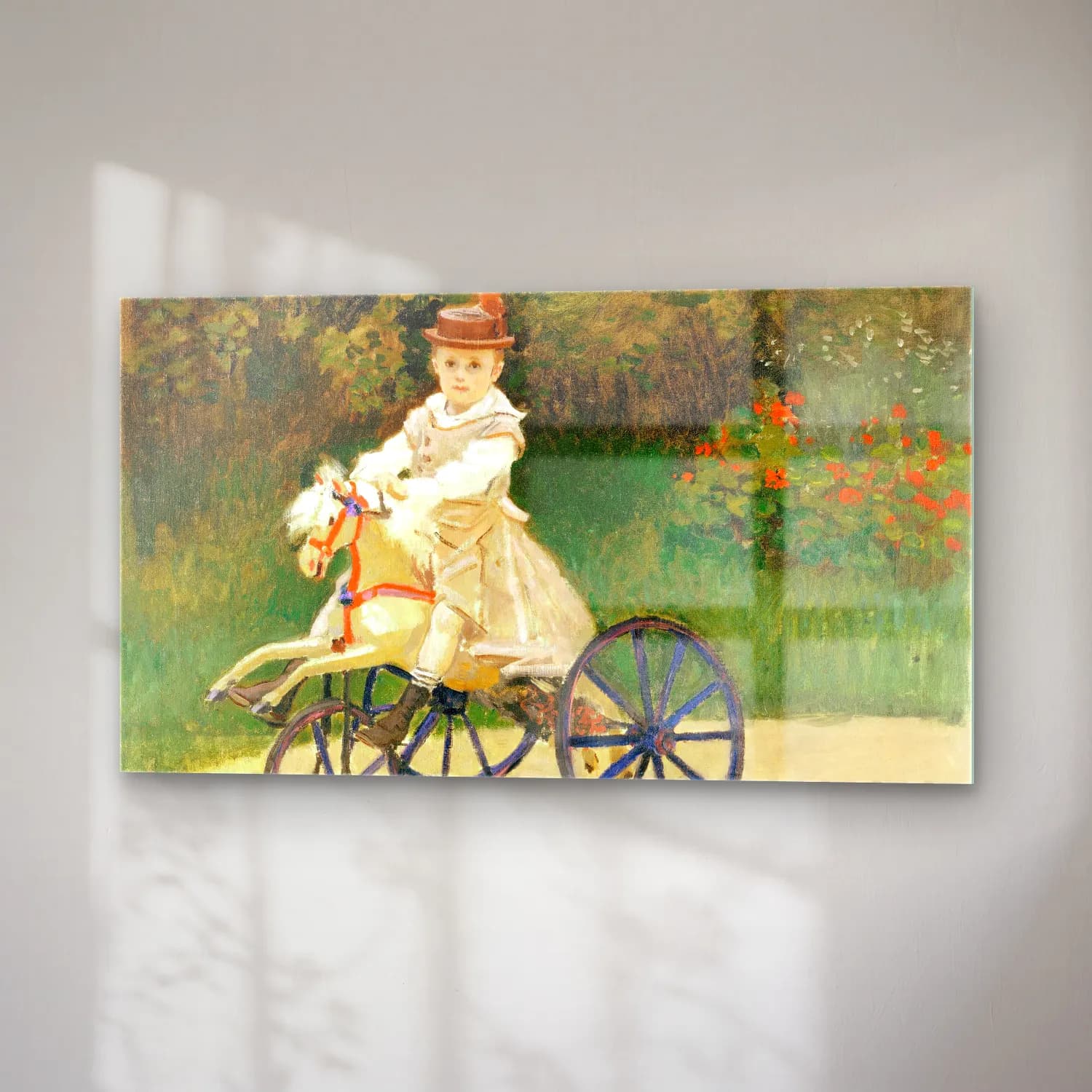Claude Monet – Jean Monet on His Hobby Horse cam tablo — sağ açıdan görünüm
