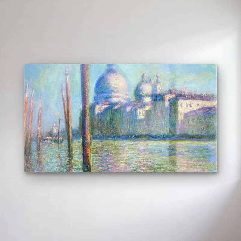 Claude Monet – Le Grand Canal cam tablo — Claude Monet – Le Grand Canal — empresyonist venedik kanalları
