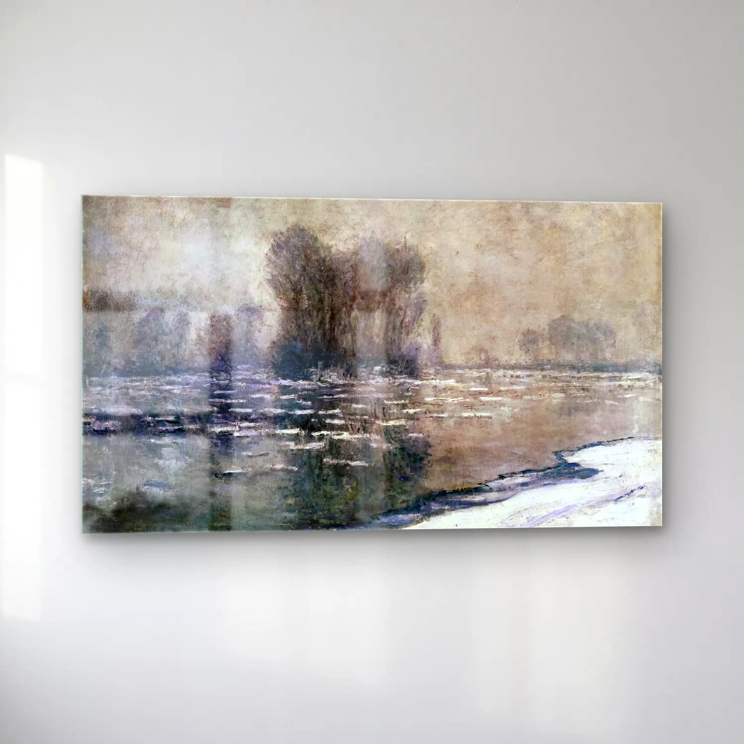 Claude Monet – Morning Haze cam tablo — sol açıdan görünüm