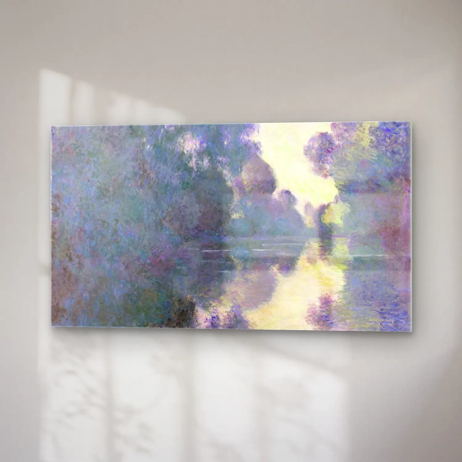 Claude Monet – Morning on the Seine near Giverny cam tablo — sağ açıdan görünüm