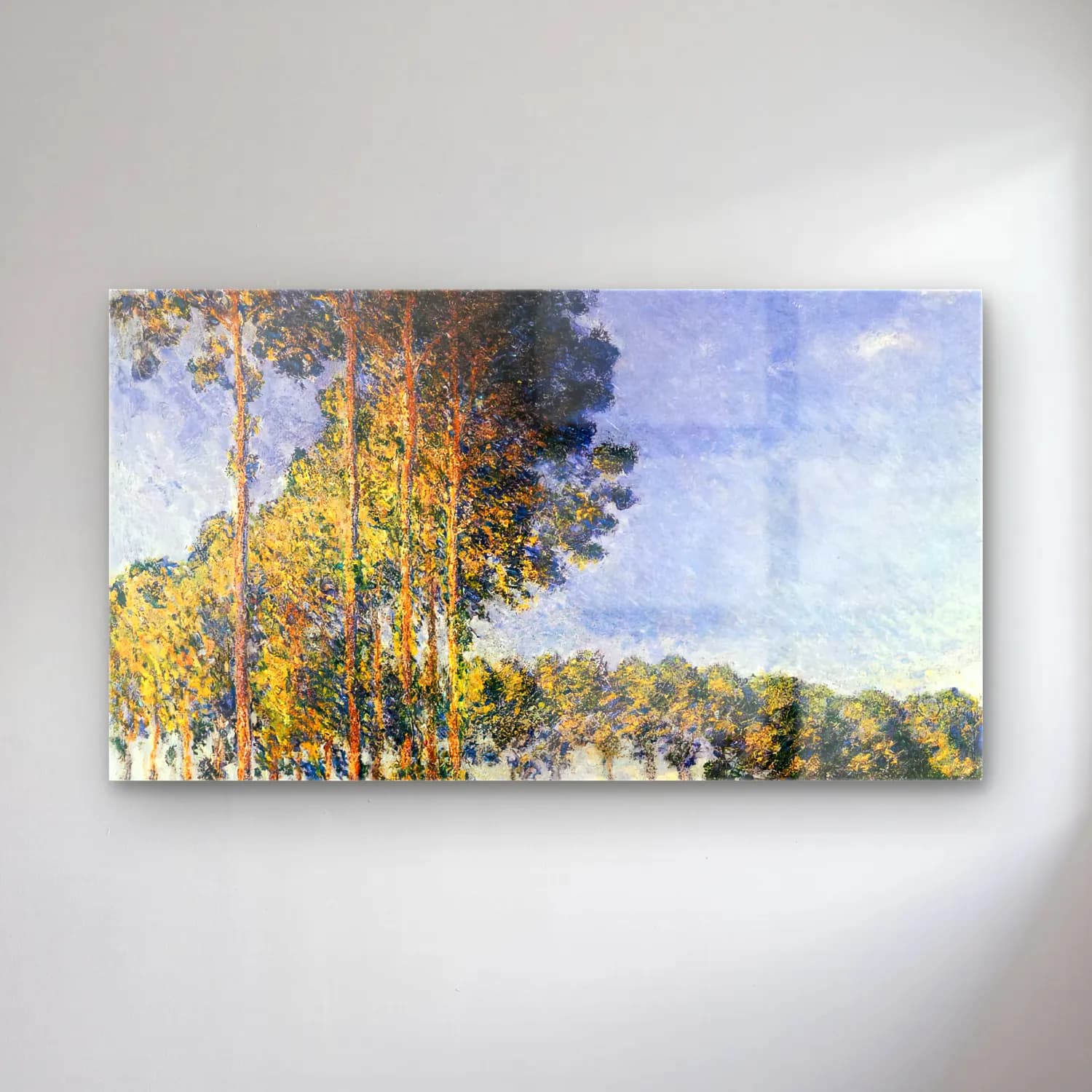 Claude Monet – Poplars at the Banks of Epte cam tablo — Claude Monet – Poplars at the Banks of Epte — empresyonist orman
