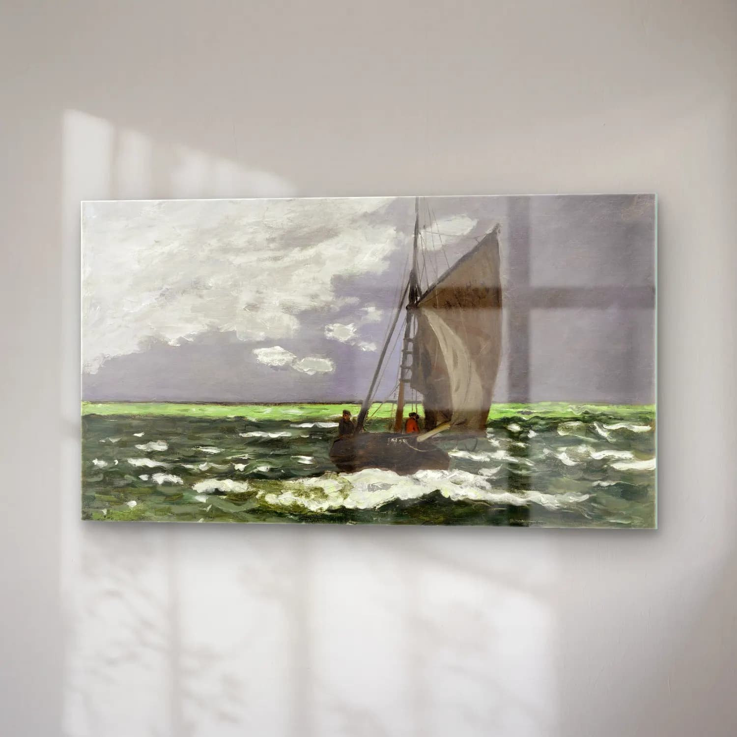 Claude Monet – Seascape, Storm cam tablo — sağ açıdan görünüm