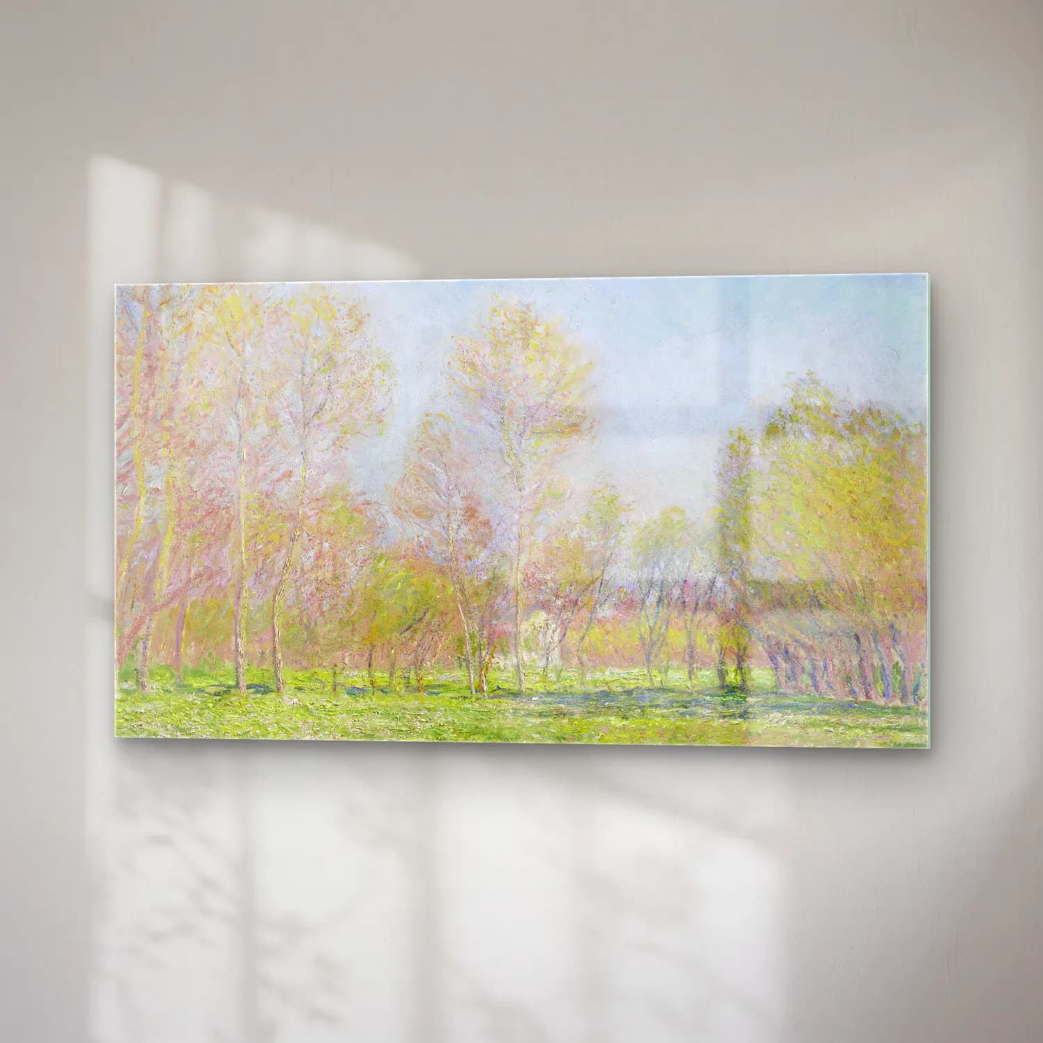 Claude Monet – Spring in Giverny cam tablo — sağ açıdan görünüm