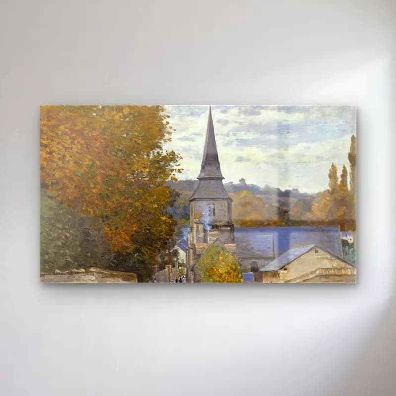 Claude Monet – Street in Saint-Adresse cam tablo — Claude Monet – Street in Saint-Adresse — empresyonist katedral