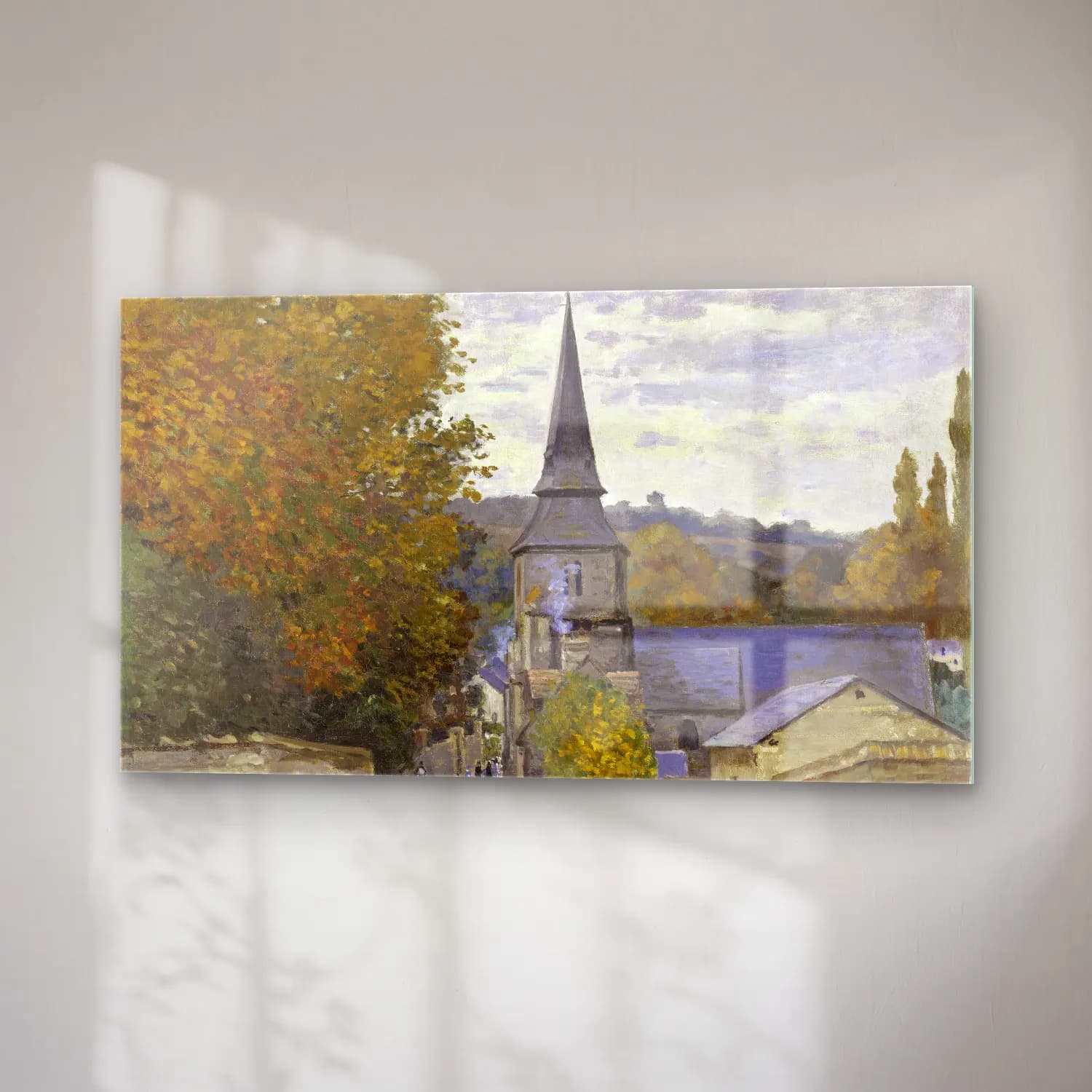 Claude Monet – Street in Saint-Adresse cam tablo — sağ açıdan görünüm