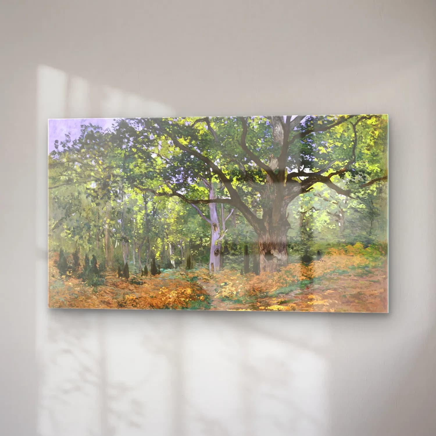 Claude Monet – The Bodmer Oak, Fontainebleau Forest cam tablo — sağ açıdan görünüm