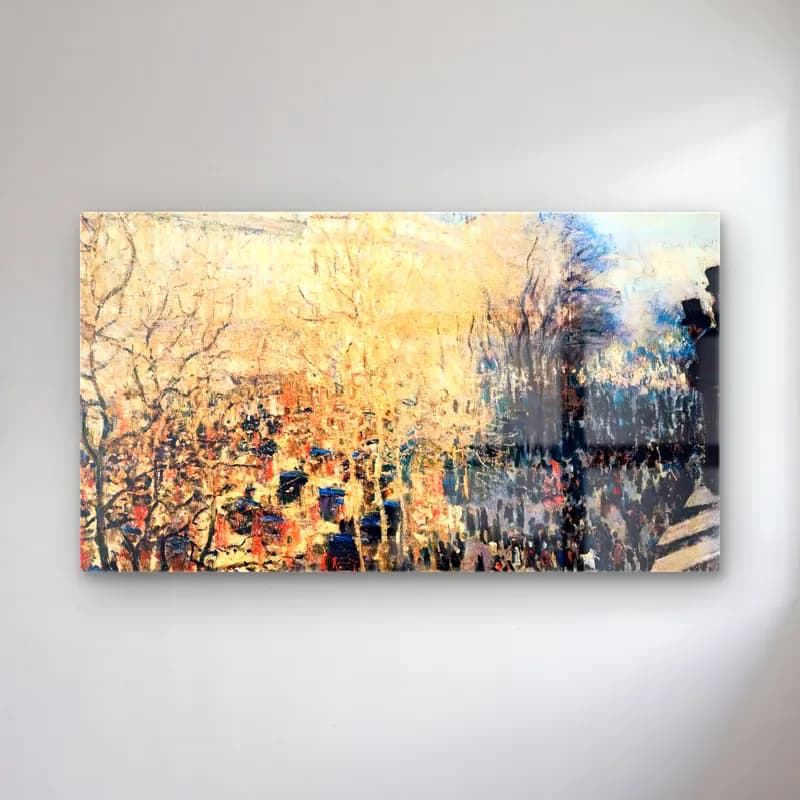 Claude Monet – The Boulevard des Capucines in Paris cam tablo — Claude Monet – The Boulevard des Capucines in Paris — empresyonist soyut manzara